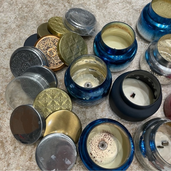 Various empty Capri Blue Anthropologie candle vessels - Picture 4 of 5